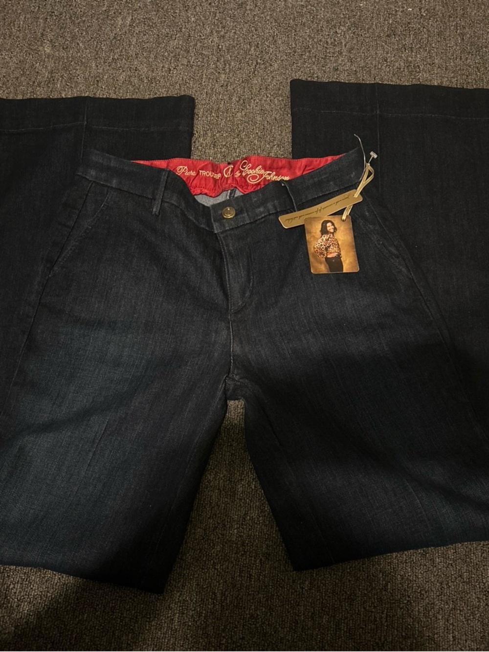 Dark Blue wide leg trousers cj bycookie johnson